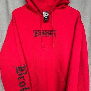 broken promises embroidered graphic sweatshirt